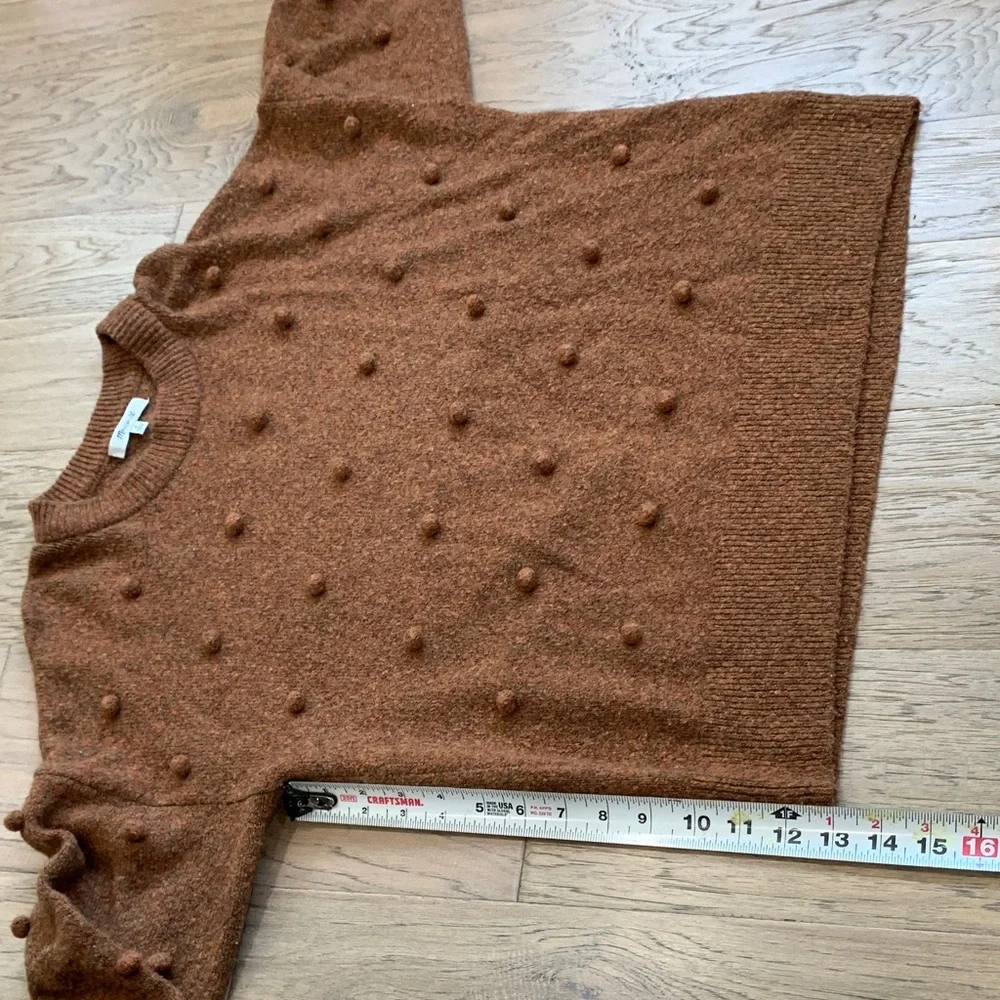 Madewell Brockton Bobble Sweater Merino Wool Blend Size Medium - Picture 6 of 10